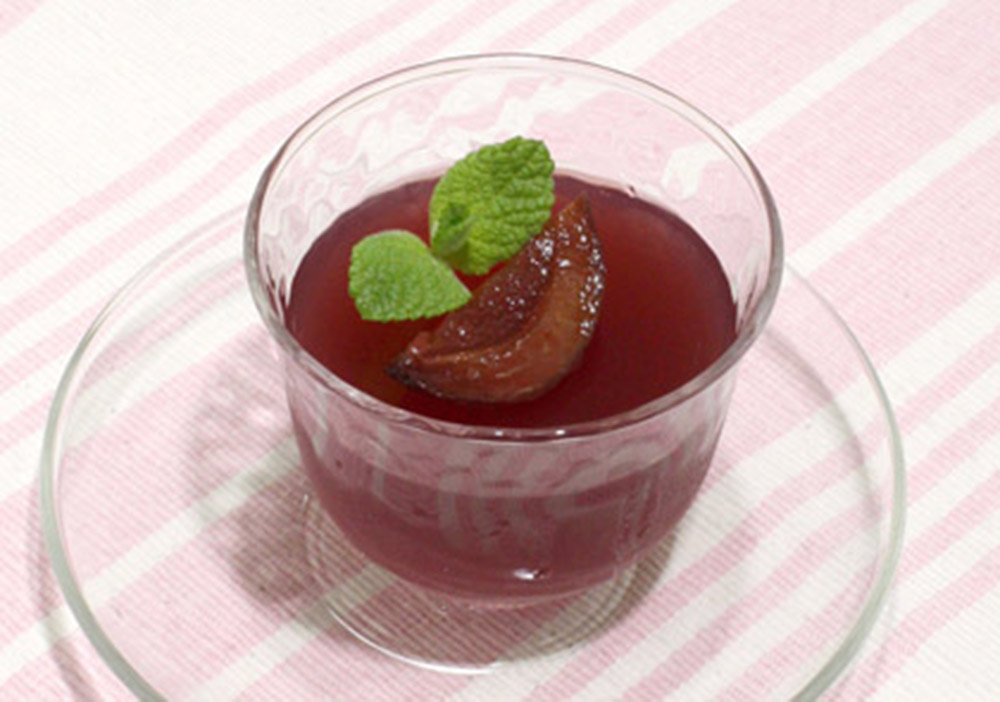 ワイン風味のプルーンゼリー