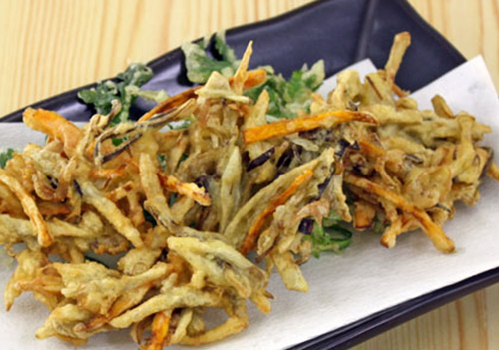 やわらか昆布とごぼうのかき揚げ