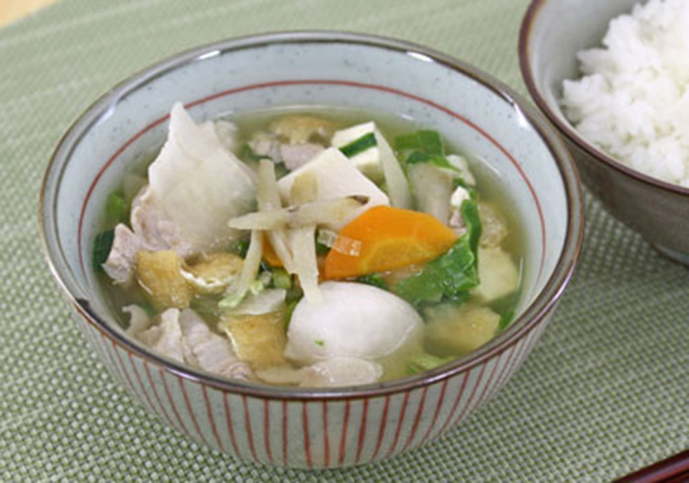 冷凍野菜DE具だくさん豚汁