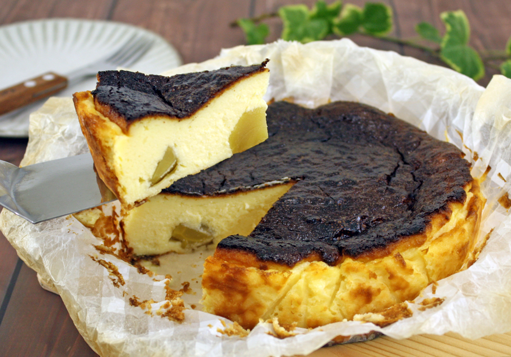 栗バスクチーズケーキ