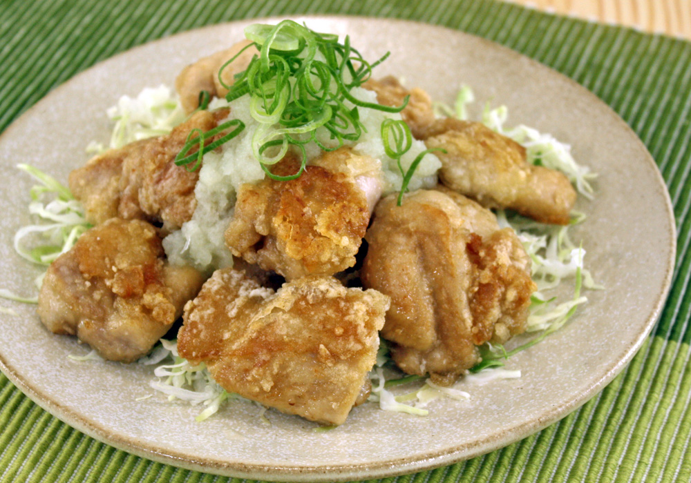 揚げ焼きチキンの塩ぽん酢おろし