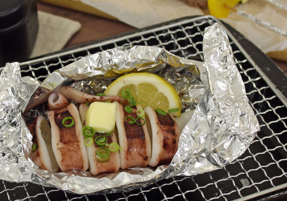 いかのホイル焼きバターぽん酢味