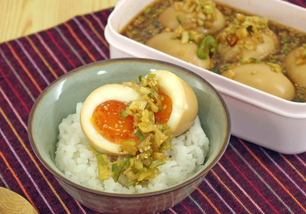 ゆずぽん酢で韓国風味玉