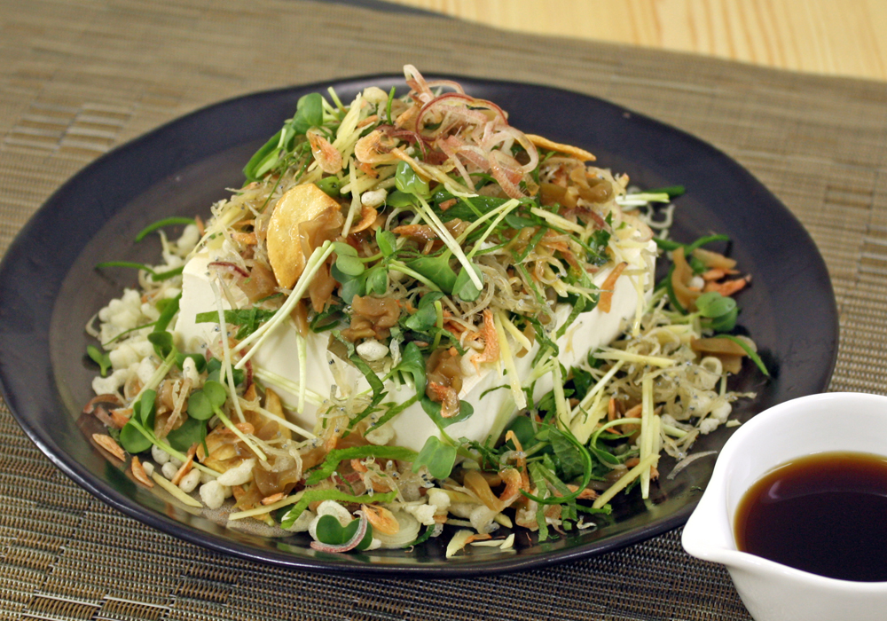 薬味どっさりザクザク冷やっこ