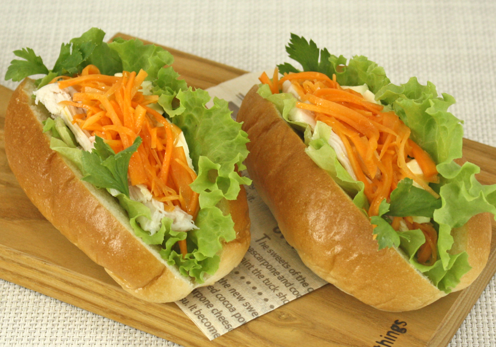 人参サラダのこっぺサンド