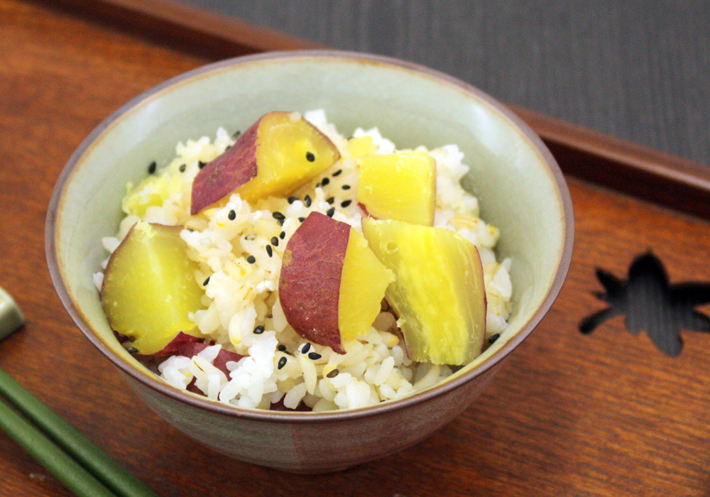 さつま芋のもち麦ご飯